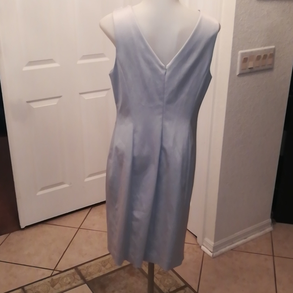 Ecetera silver dress size 6 white sequin at neck. - Picture 4 of 11